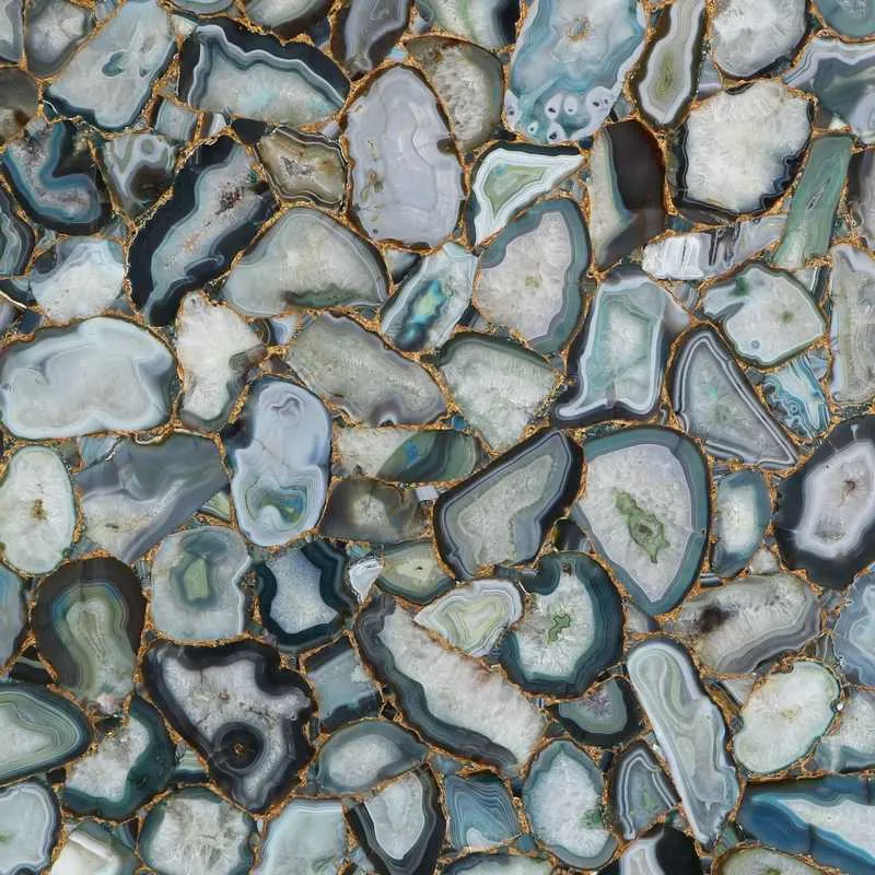 Агат Agate Delta Light With Gold Inlay