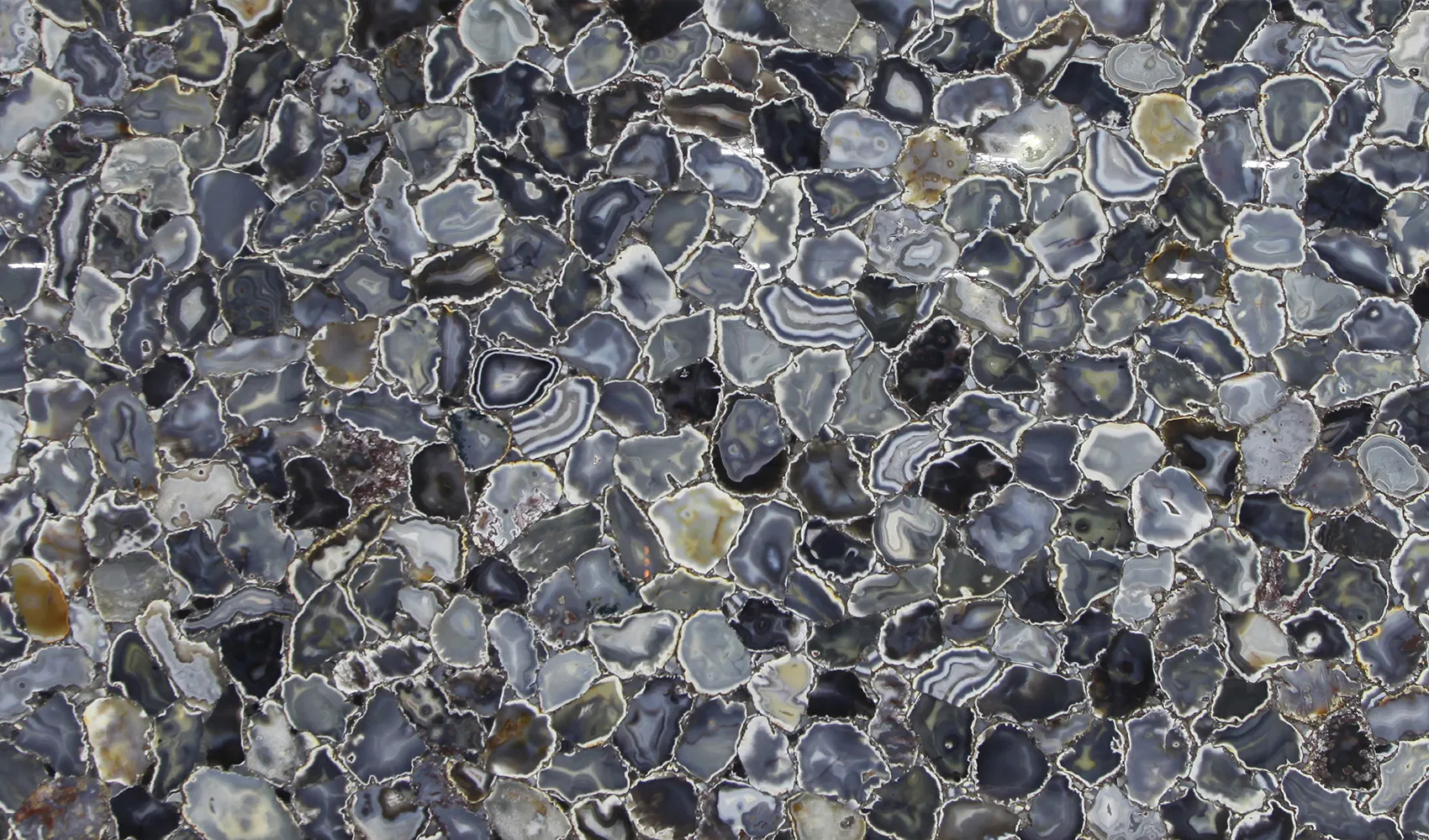 Агат Agate Grey Natural Crust