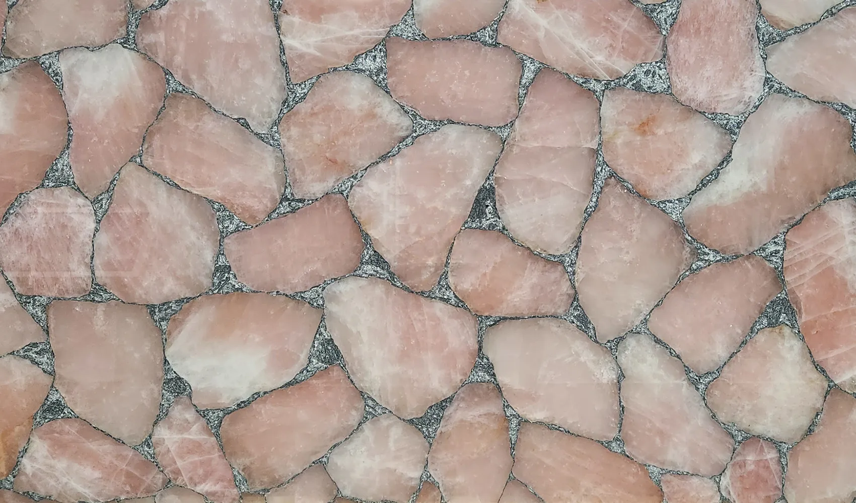 Кварц Quartz Pink With Silver